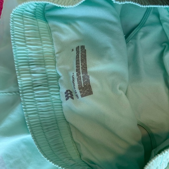 Mint Green Athletic Shorts - Picture 3 of 3
